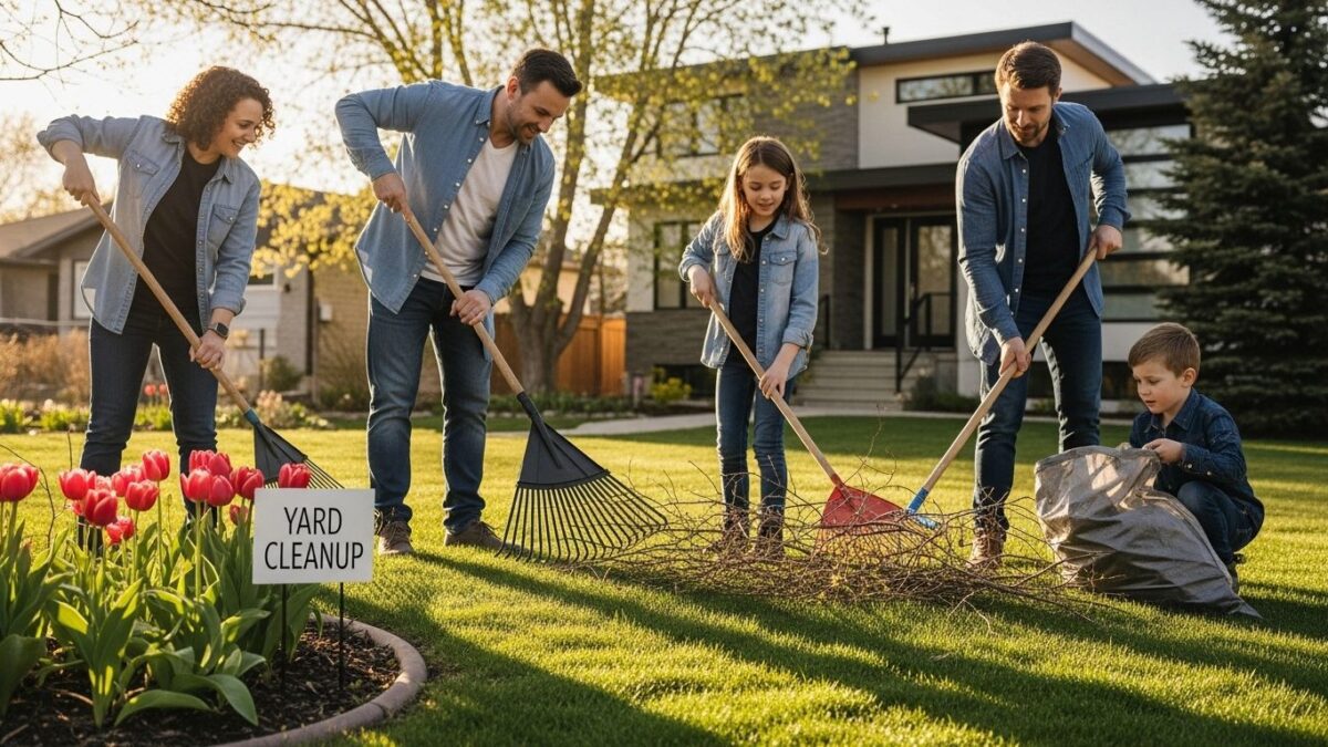 Calgary spring yard cleanup