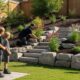 sloped yard landscaping