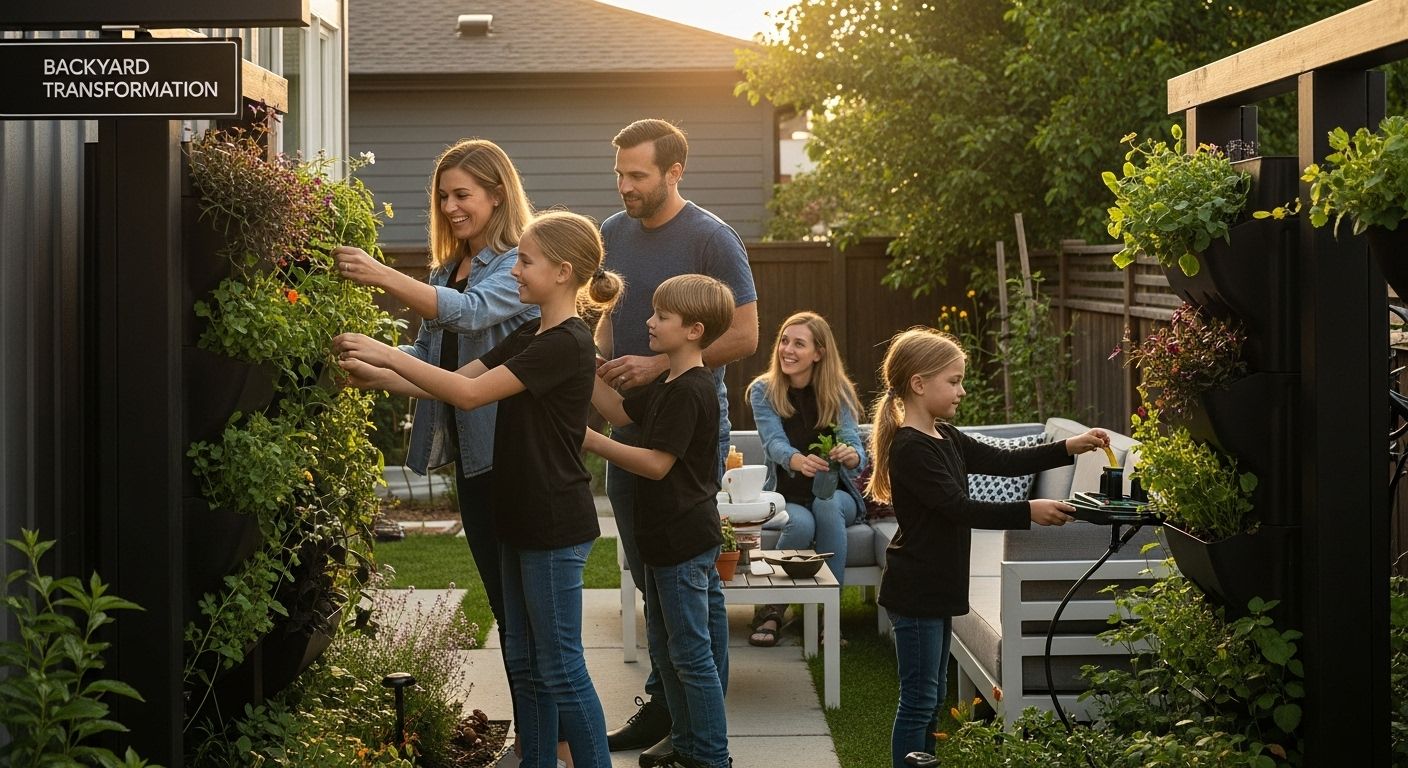 Calgary backyard transformation