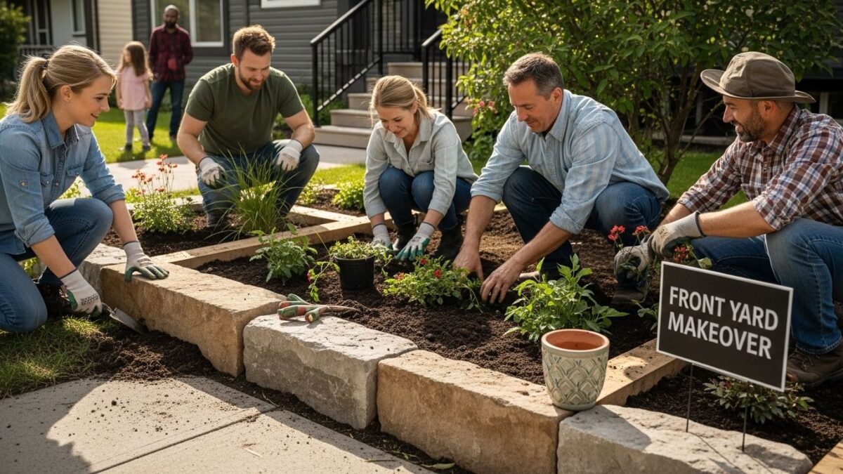 Calgary front yard makeover