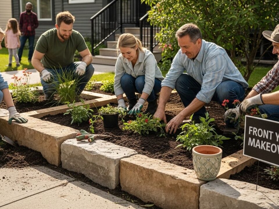 Calgary front yard makeover