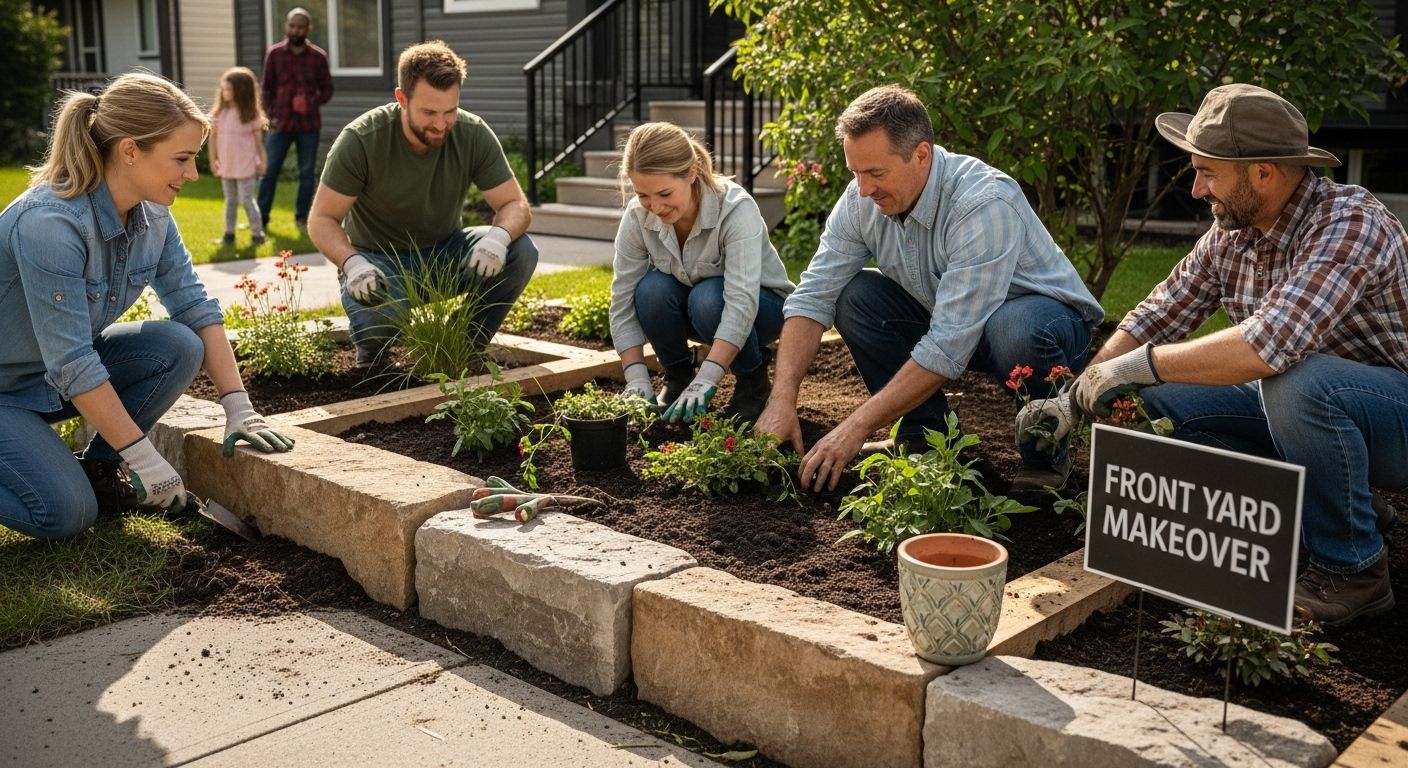Calgary front yard makeover