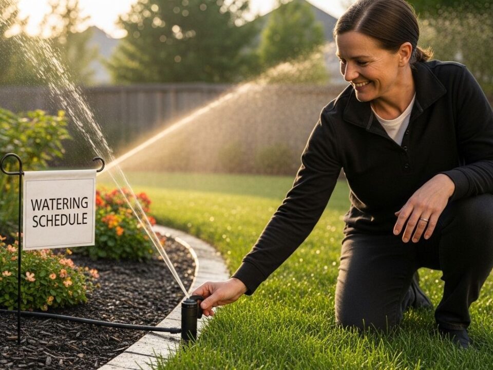 lawn watering schedule