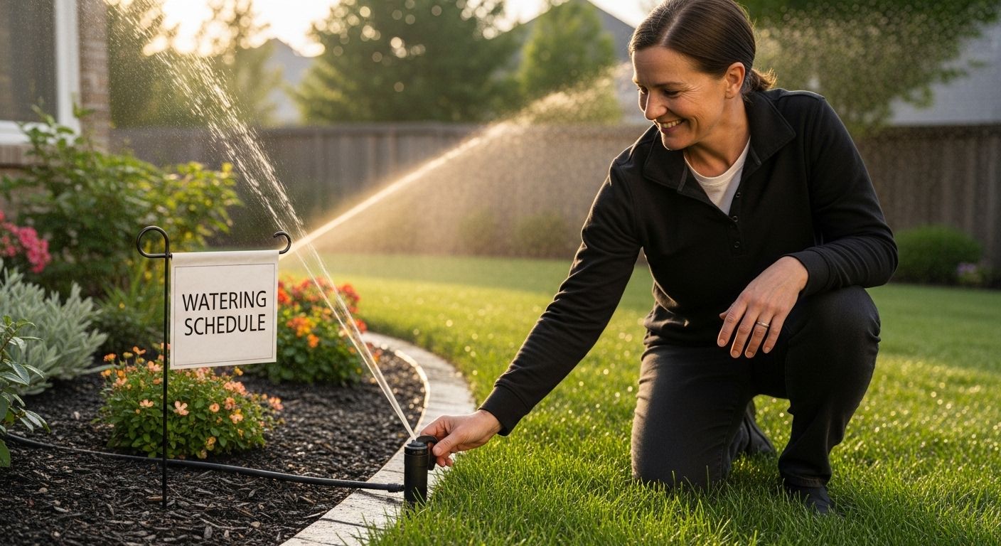 lawn watering schedule