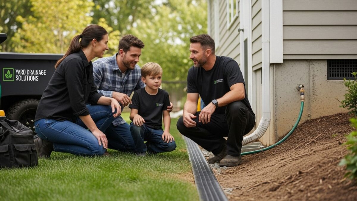 yard drainage solutions property